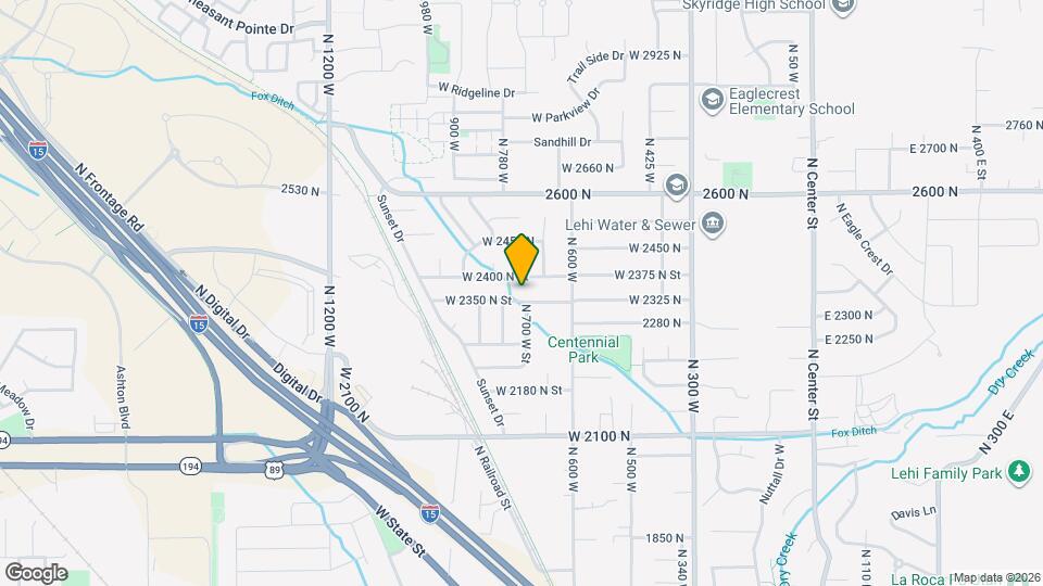 710 W 2350 N Map and Location Details