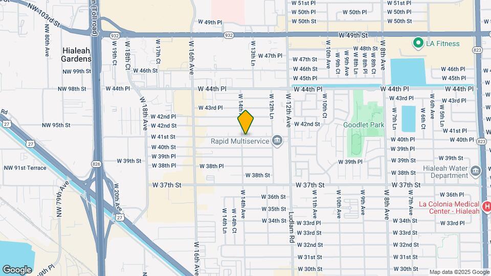 1380 W 41st St Map and Location Details