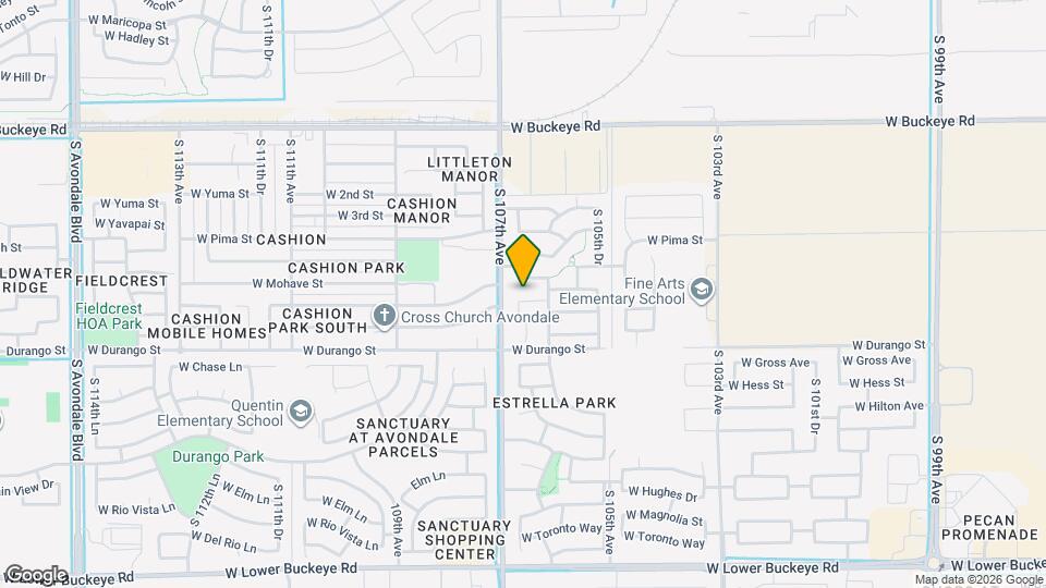 10630 W Pomo St Map and Location Details