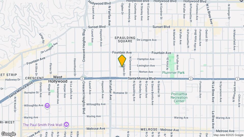 1153 N Ogden Dr, Unit Ogden Duplex Upstairs Map and Location Details