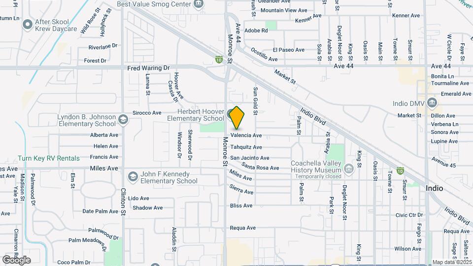 82040 Valencia Ave Mapa y Detalles de la Ubicación
