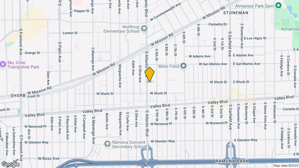 1024 S Atlantic Blvd Map and Location Details