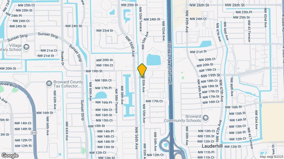 1845 NW 55th Ave Map and Location Details