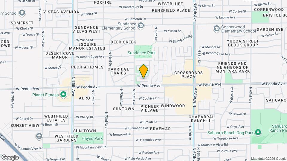 7022 Cesar St Map and Location Details