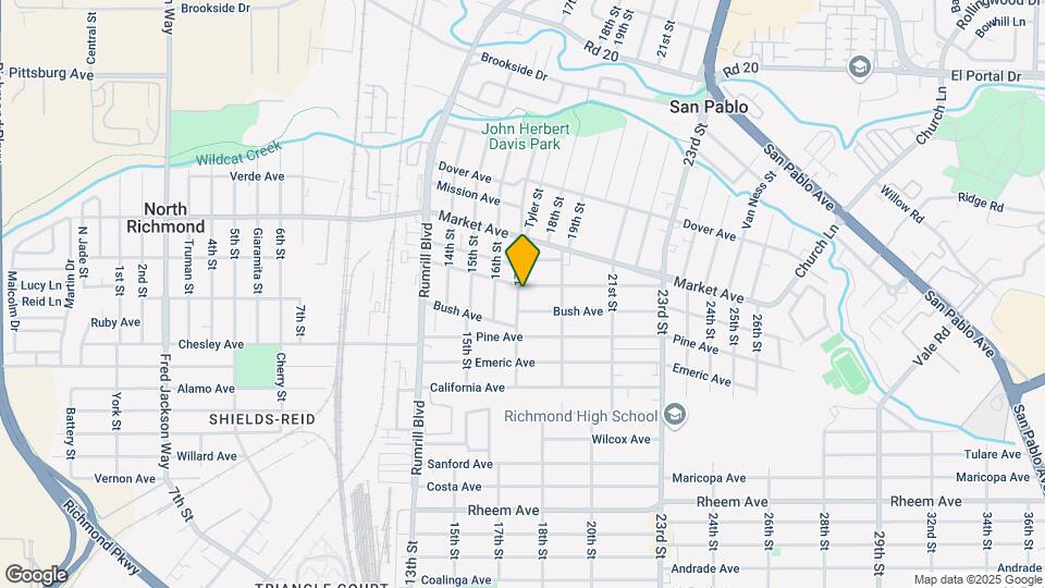 1640 17th St Map and Location Details