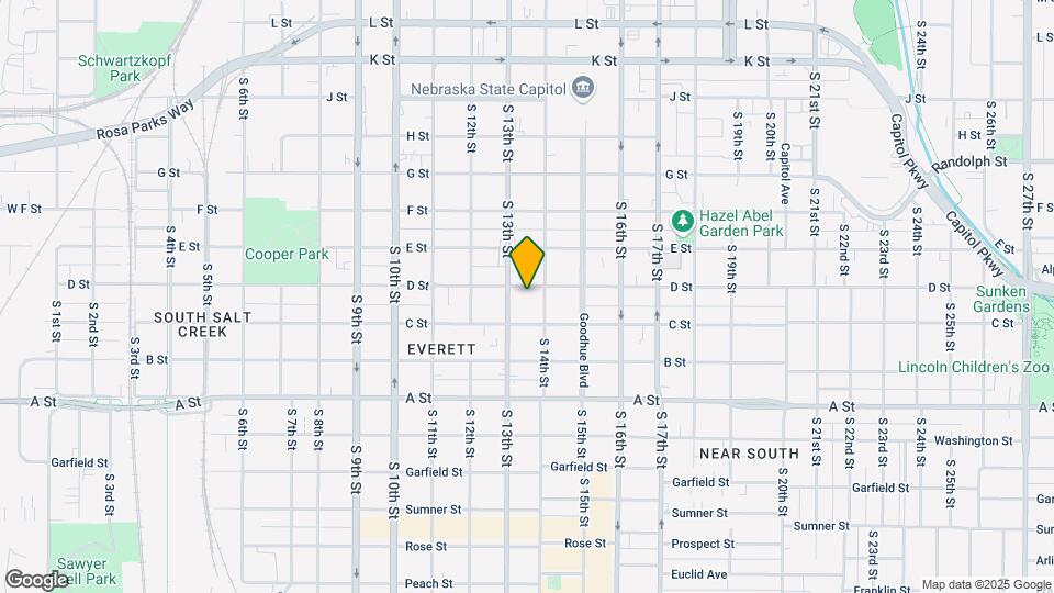 1321 D St Mapa y Detalles de la Ubicación