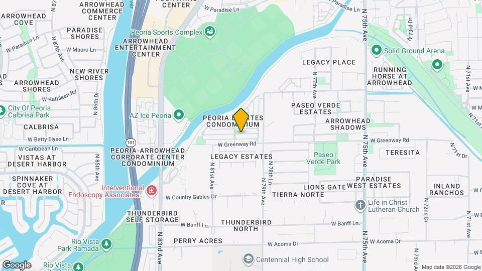 8009 W Beck Ln Mapa y Detalles de la Ubicación