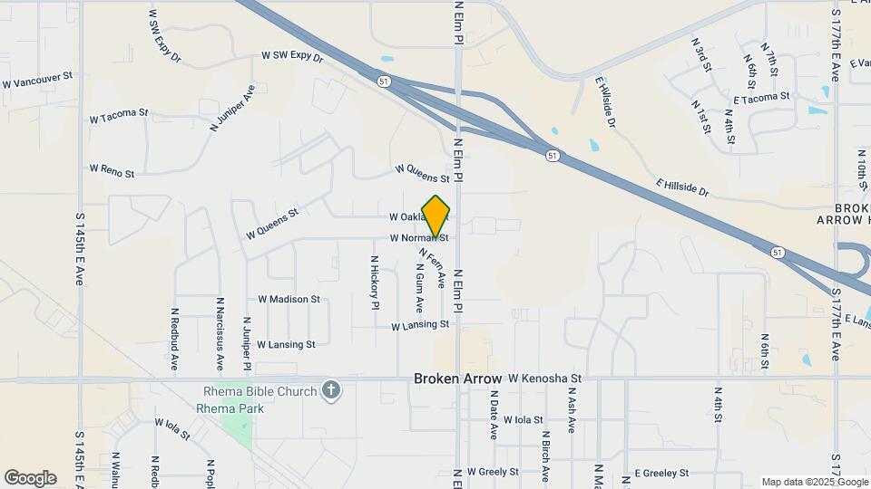 713 W Norman St Map and Location Details