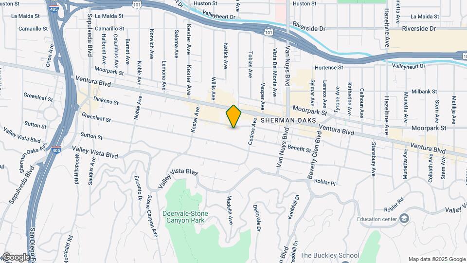 Sherman Oaks Apartments Map and Location Details