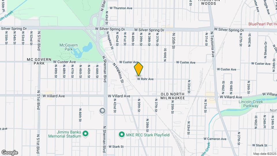 5303 N 39th St Map and Location Details