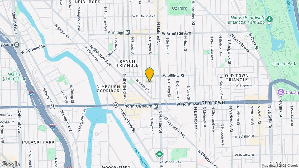 1706 N Dayton St, Unit 2 Mapa y Detalles de la Ubicación