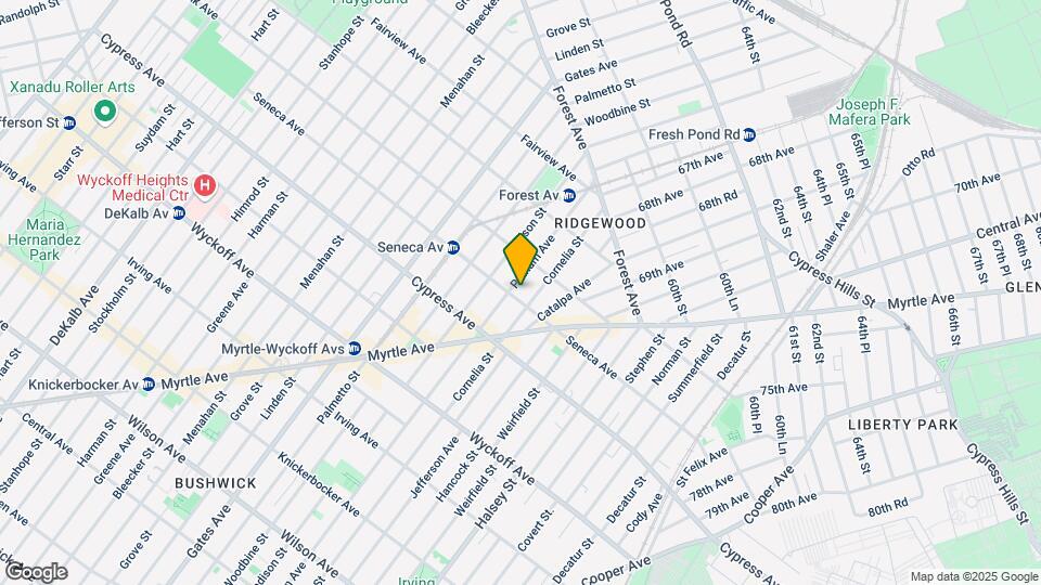 805-807 Seneca Ave Mapa y Detalles de la Ubicación