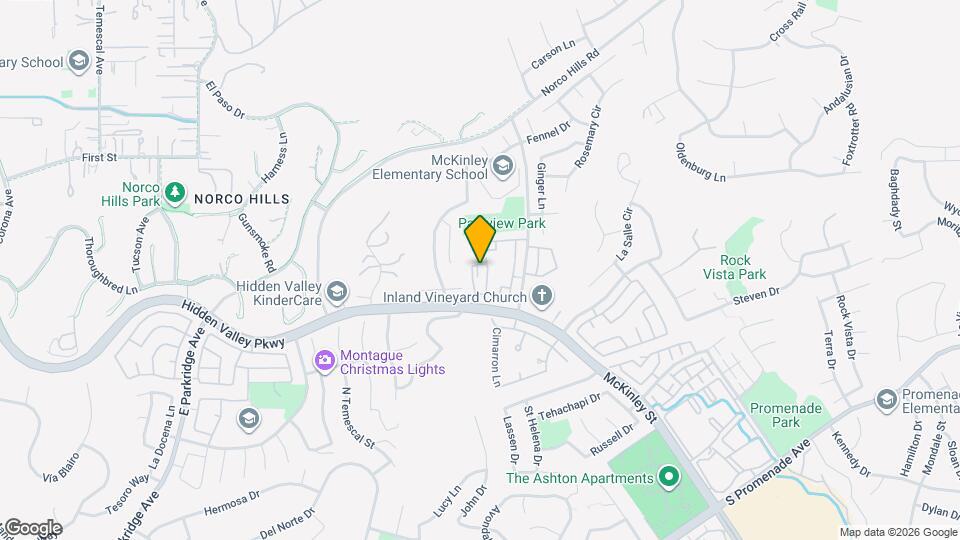 1020 La Terraza Cir Map and Location Details