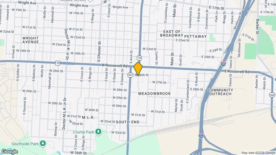 2604 Broadway St Map and Location Details