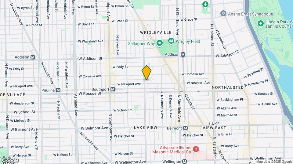 1154 W Newport Ave Mapa y Detalles de la Ubicación