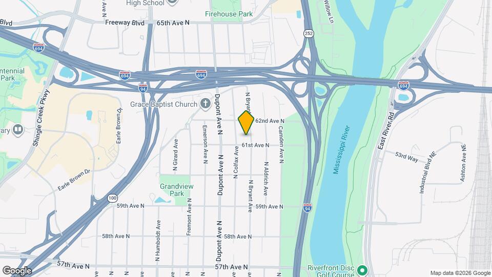 6107 Bryant Ave N Mapa y Detalles de la Ubicación