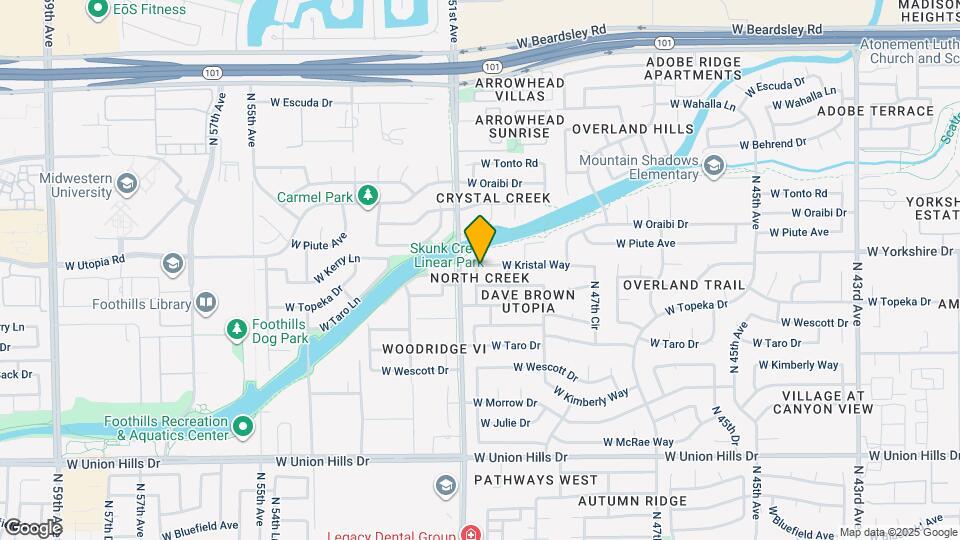 5035 W Kristal Way Map and Location Details