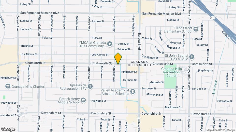 17112 Chatsworth St Mapa y Detalles de la Ubicación