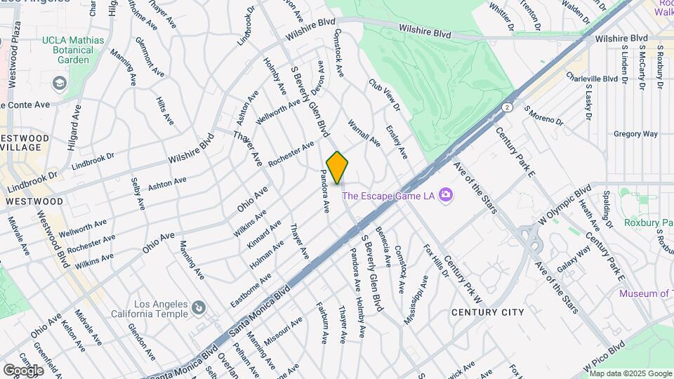 1611 S Beverly Glen Blvd Map and Location Details