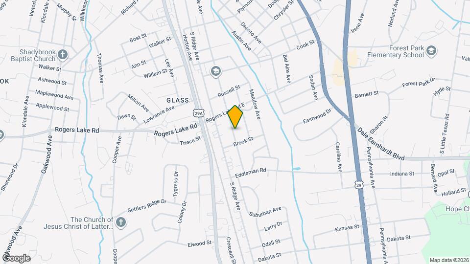 1419 Oakshade Ave Map and Location Details