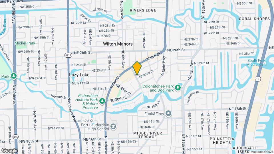 701 NE 22nd Dr Map and Location Details
