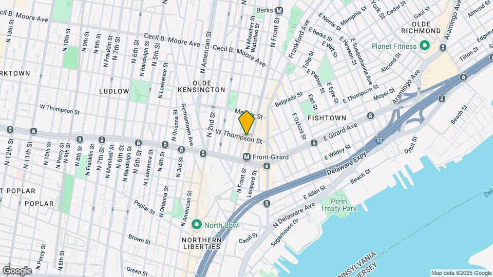 107 W Thompson St Map and Location Details