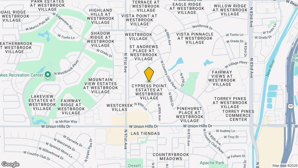8914 W Wescott Dr Map and Location Details
