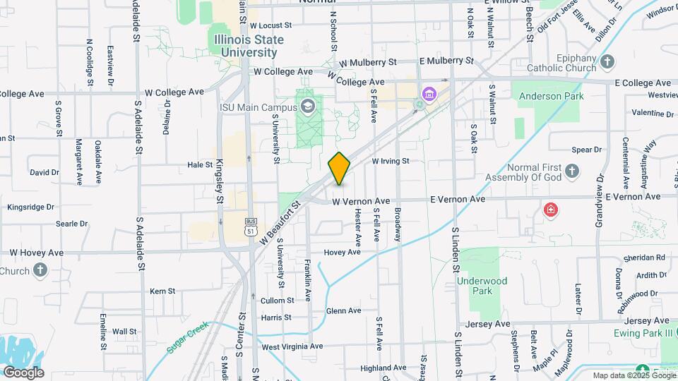 408 W Vernon Ave Map and Location Details