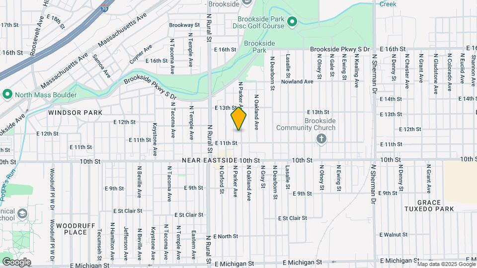 1118 N Parker Ave Map and Location Details