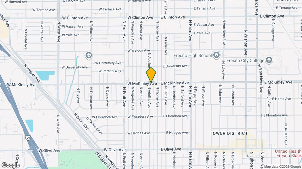 123 W McKinley Ave Map and Location Details