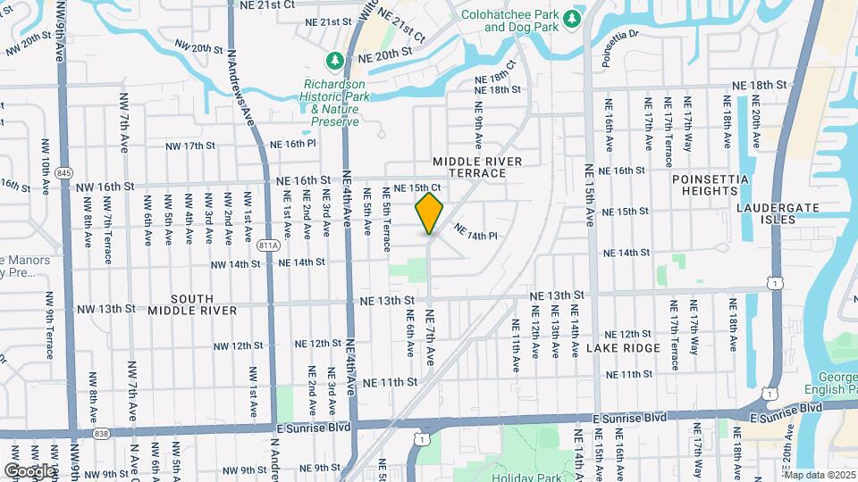 1405 N Dixie Hwy Map and Location Details