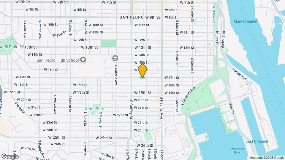 623 W 17th St Map and Location Details