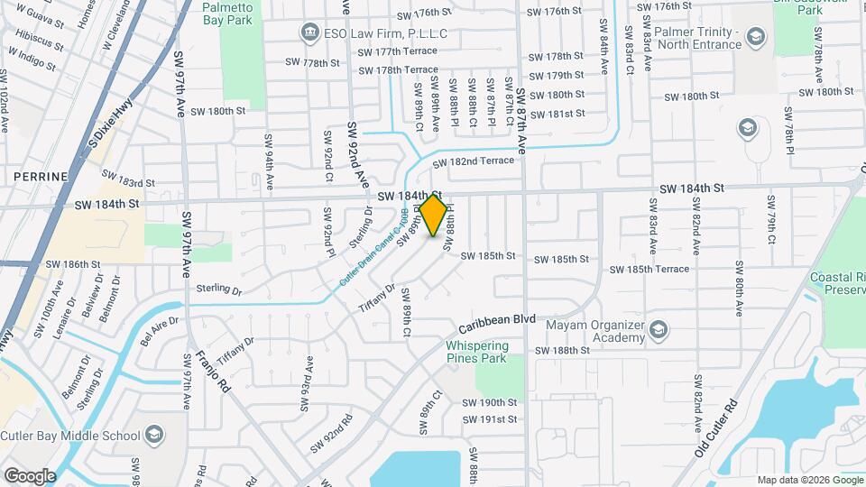 18465 SW 89th Ct Map and Location Details