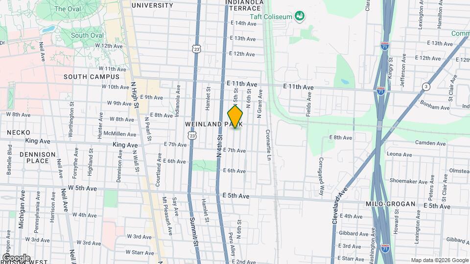 1362 N 5th St Map and Location Details