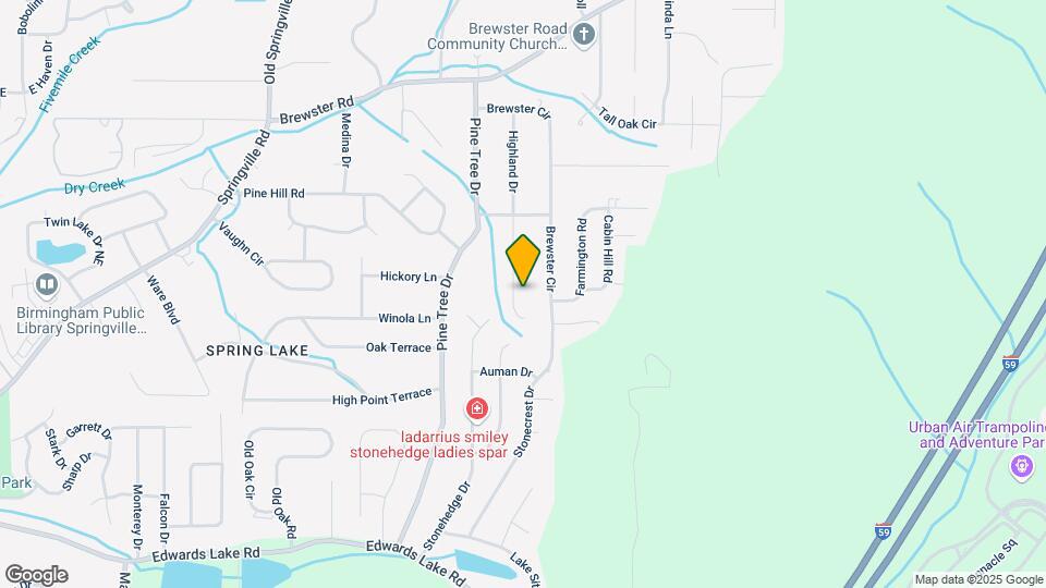 1405 Highland Dr Map and Location Details