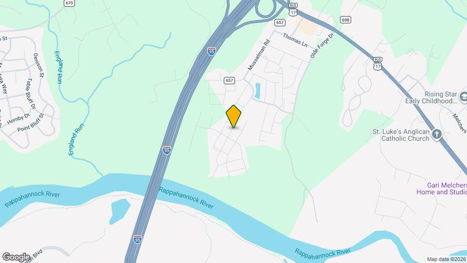 407 Streamview Dr Map and Location Details