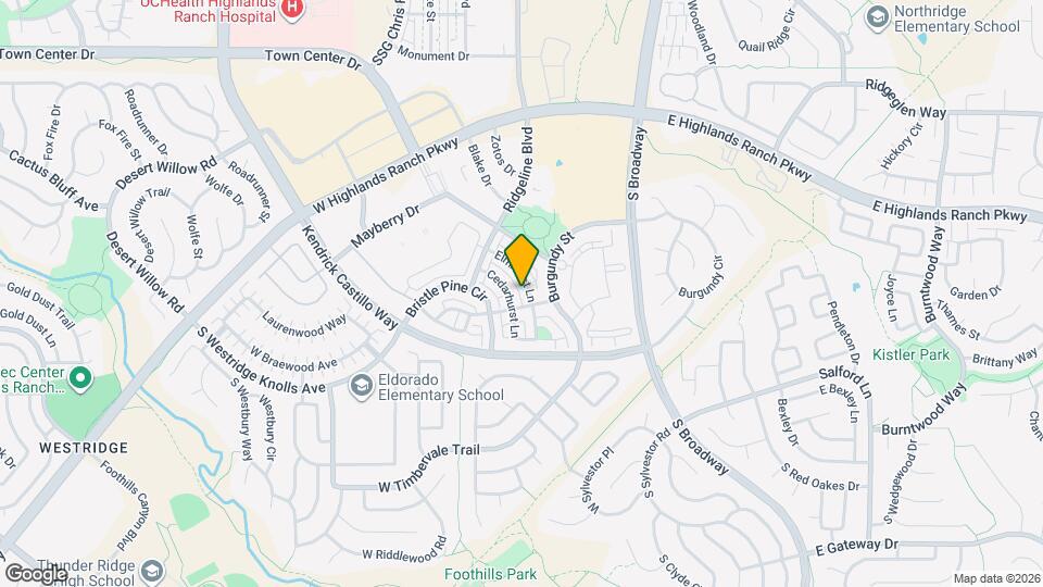 9506 Cedarhurst Ln Map and Location Details