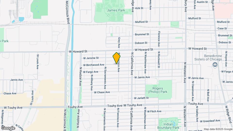 2909 W Birchwood Ave Map and Location Details