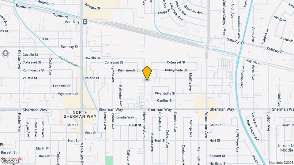 7350 Hazeltine Ave Map and Location Details