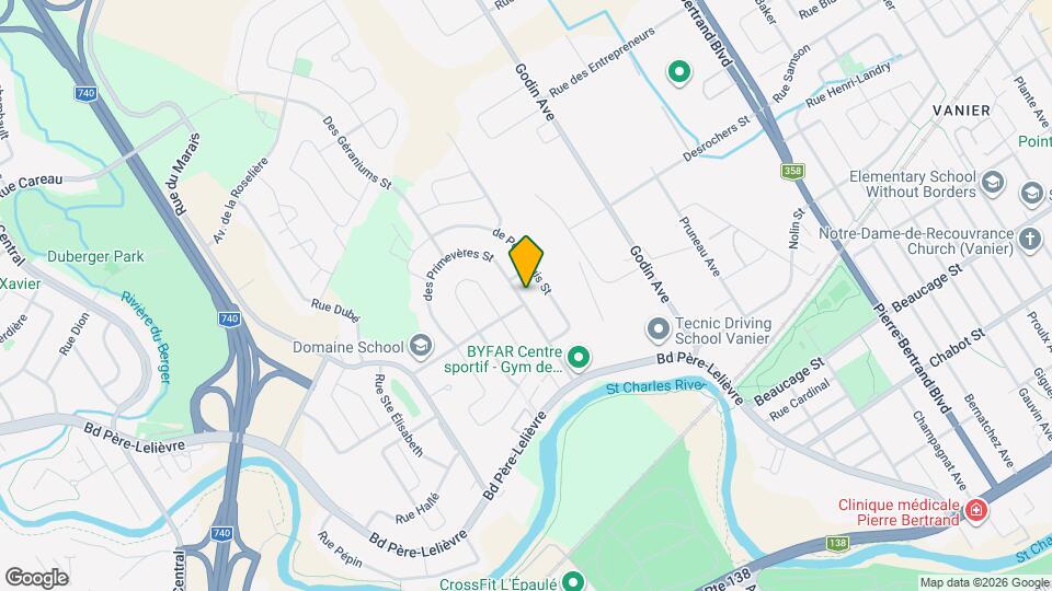 2658 Des Primevères Rue Map and Location Details