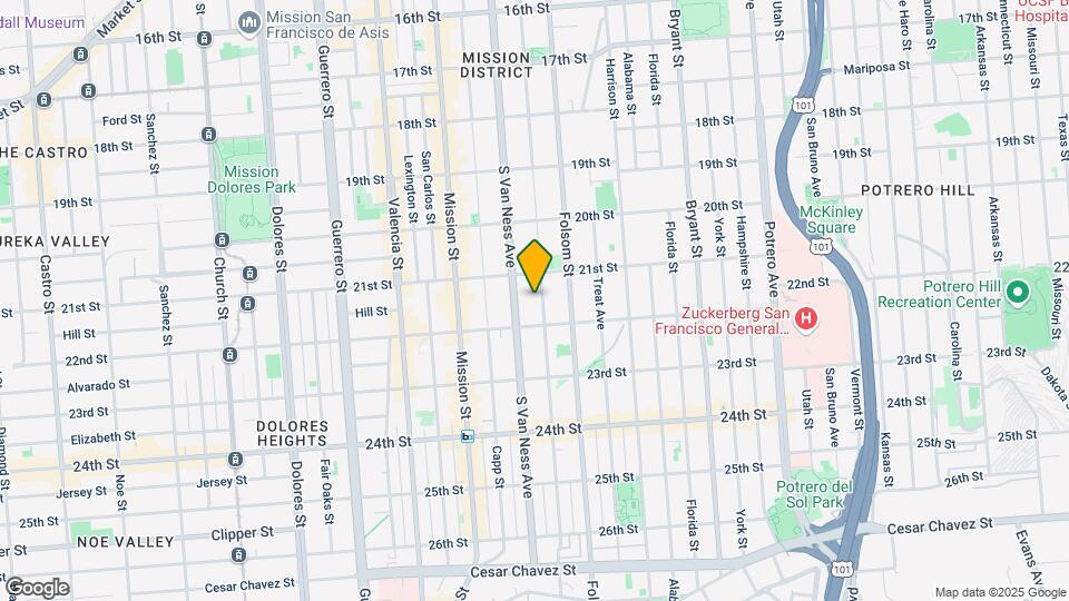 752 Shotwell Street, Unit 2 Mapa y Detalles de la Ubicación
