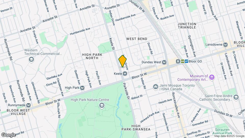 29-33 Keele St Map and Location Details
