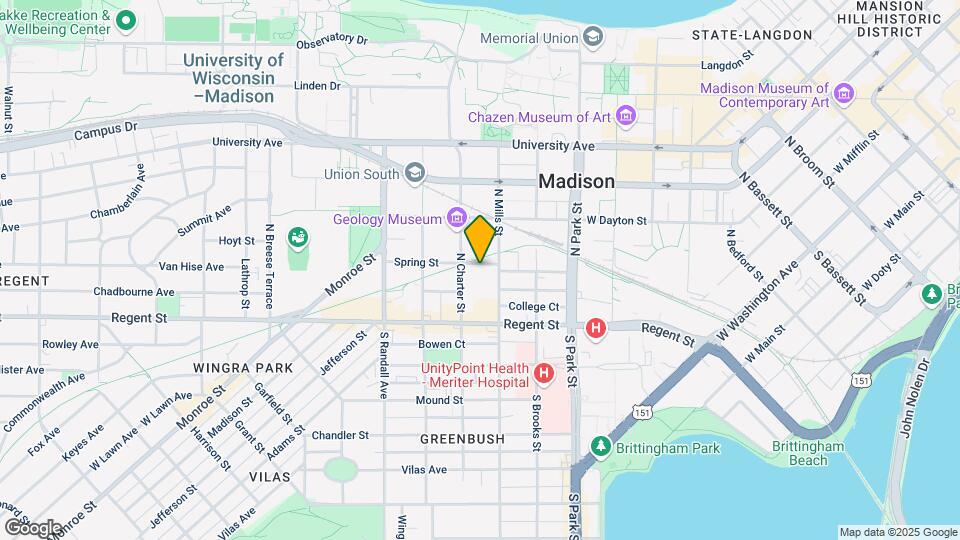 1115 Spring St Mapa y Detalles de la Ubicación