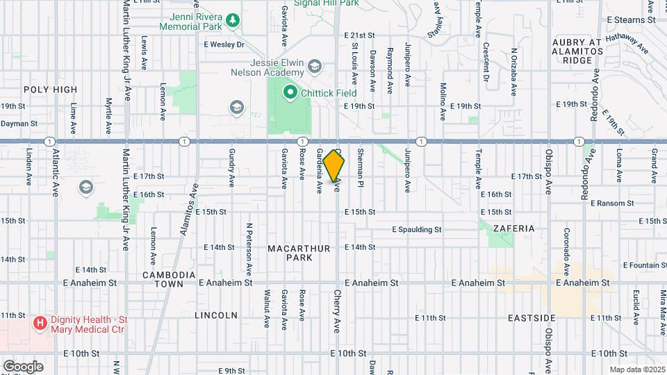 1615 Cherry Ave Map and Location Details