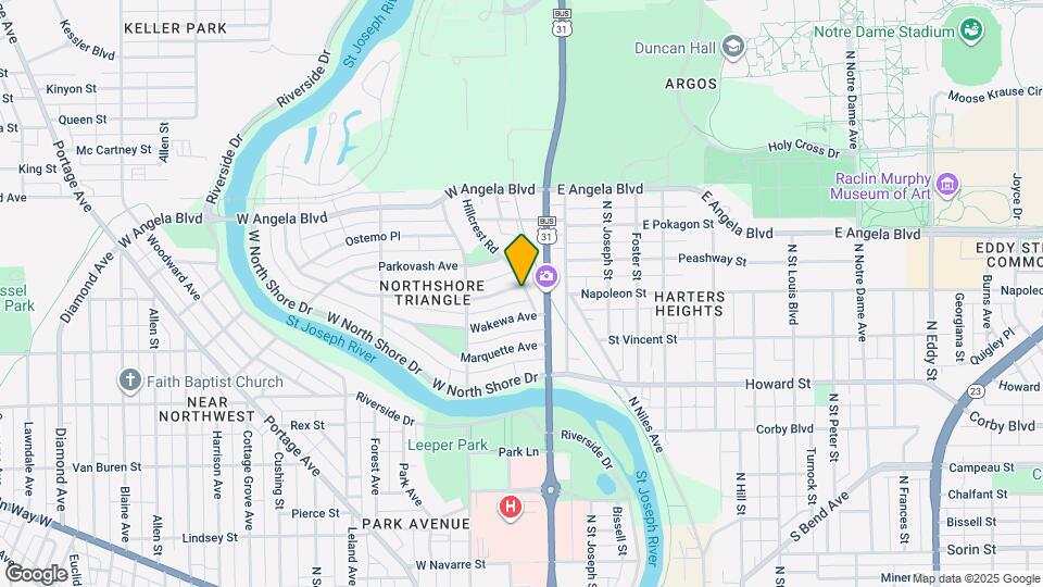 1151 Hillcrest Rd Map and Location Details