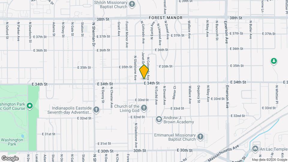 4254 E 34th St Map and Location Details