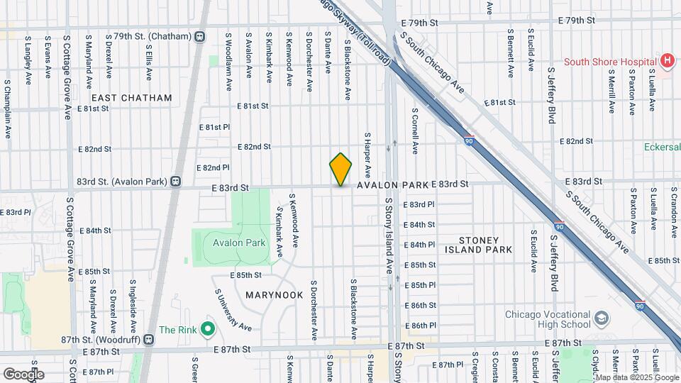 1445 E 83rd St Map and Location Details