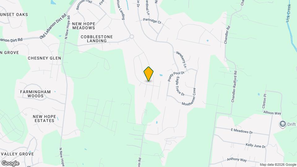 447 Warren Hill Dr Mapa y Detalles de la Ubicación