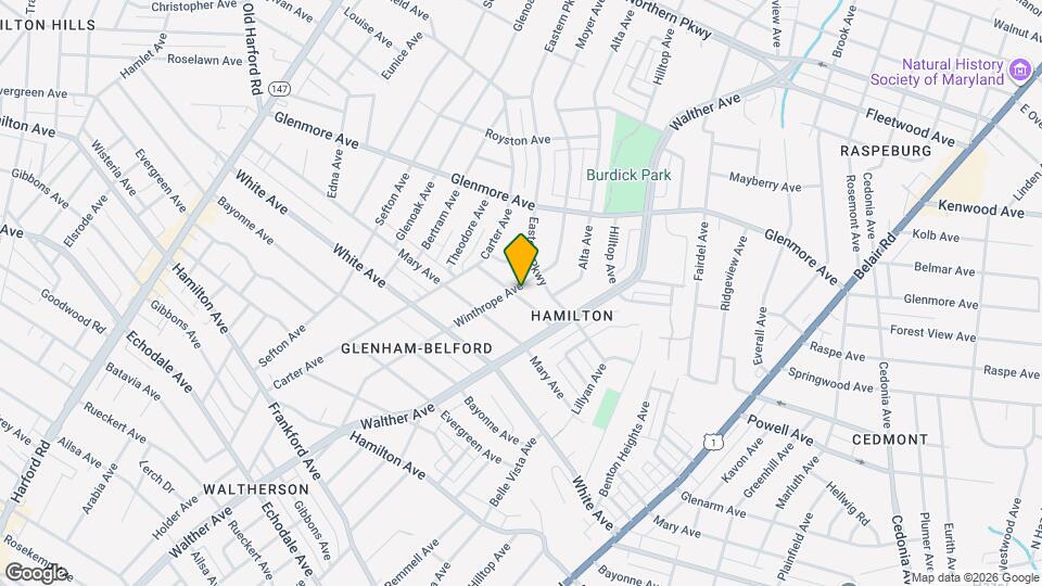 5907 Winthrope Ave Map and Location Details