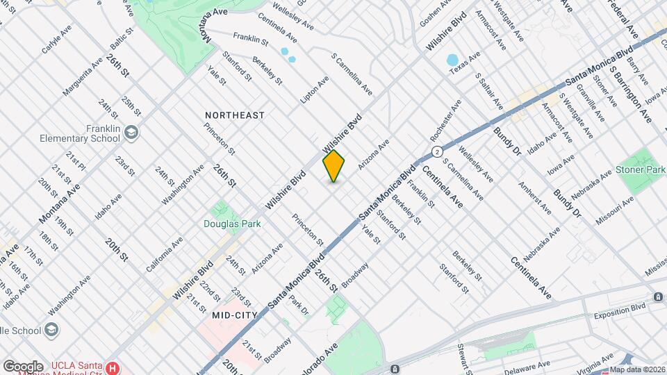 2909 Arizona Ave Map and Location Details